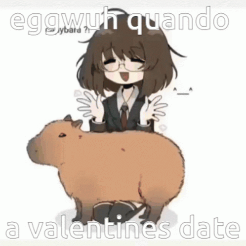 Rabbit With Eggwuh Quando a Valentines Date