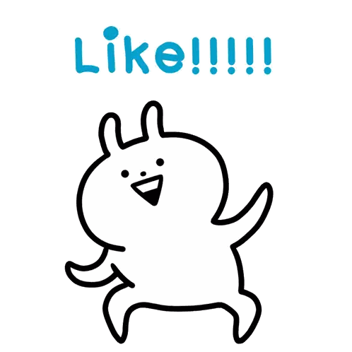 Rabbit With Like!!! Words