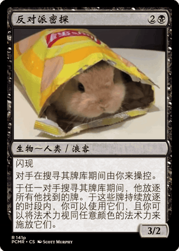 Rabbit Wrapped in Bag of Chips