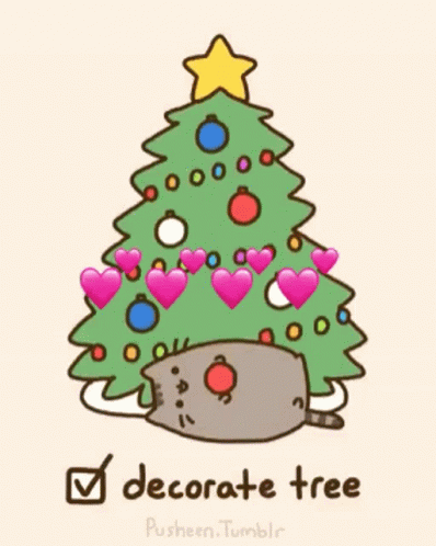 Raccoon Playing With Decorations Under Christmas Tree Viralhog GIF