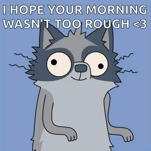 Raccoon Thumbs Up Hoping Morning Wasn't Too Rough