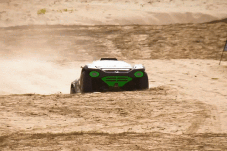 Race A Car In The Desert GIF