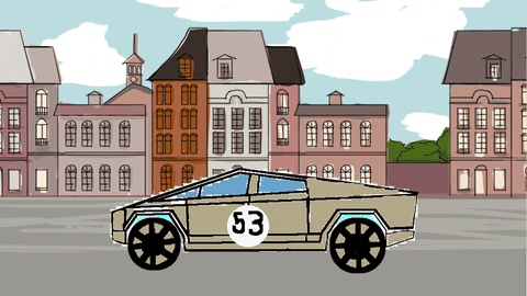 Race Car Crossing Finish Line Moblie Art GIF