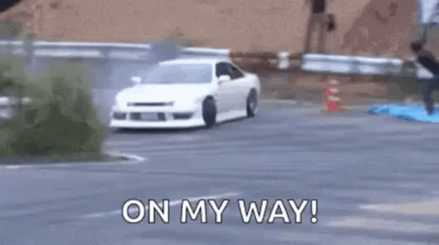 Race Car Drifting On My Way GIF