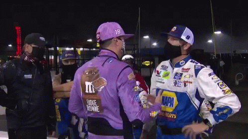 Race Car Driver in Purple Fudge Brownie Jacket