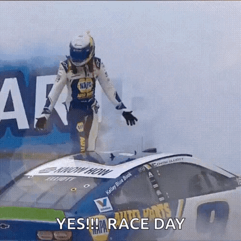 Race Car Driver Saying Yes Race Day