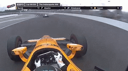Race Car Driving On Track GIF