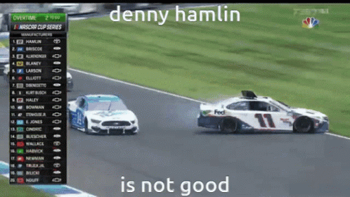 Race Car Number 11 on Track
