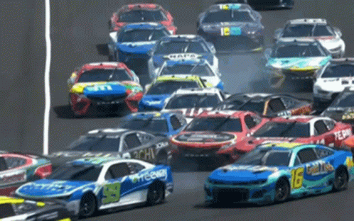 Race Car Number 15 Driving GIF