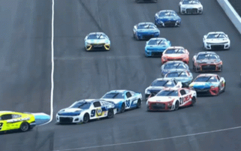 Race Car Number 18 GIF