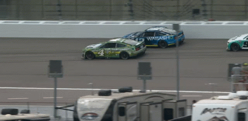 Race Car Number 4 GIF