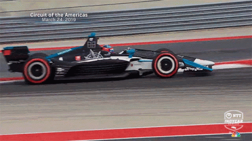 Race Car On Circuit Of The Americas GIF
