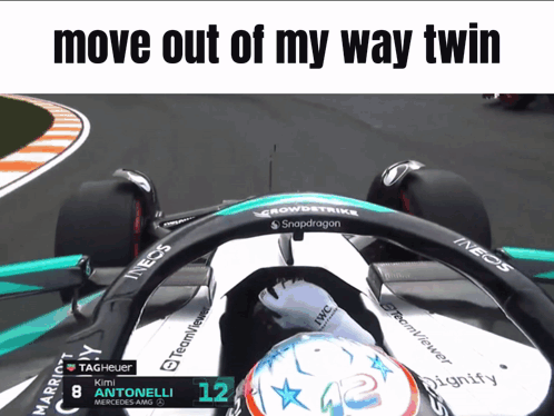 Race Car Saying Move Out of My Way Twin