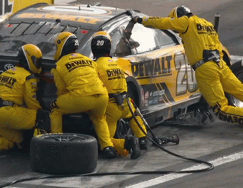 Race Car With DeWalt on Side