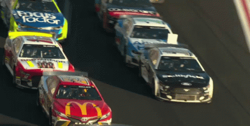 Race Car With McDonald's Logo GIF