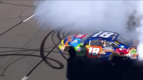 Race Car With Number 18