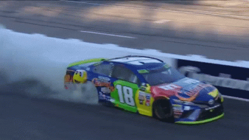 Race Car With Number 18