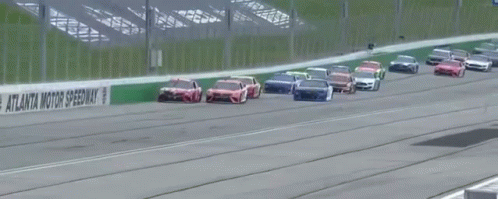 Race Cars Racing on Track Car Number 89
