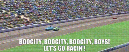 Race Cars Racing with Boogie Boogie Boys