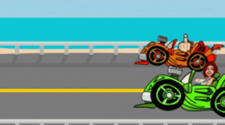 Race Motorcycle Anime GIF