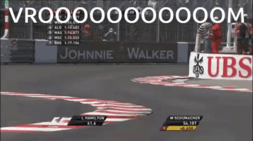 Race Track Saying Johnnie Walker UBS GIF