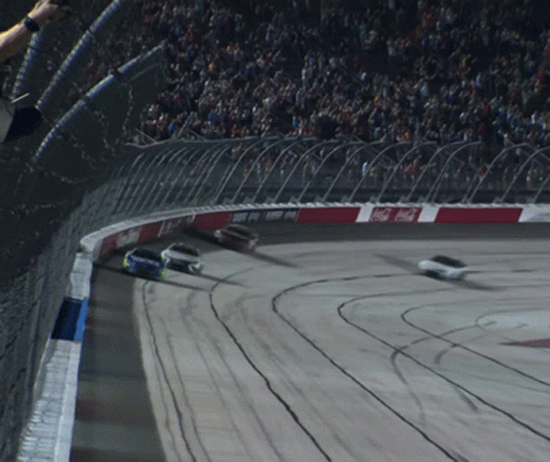 Race Track With Coca-Cola Sign