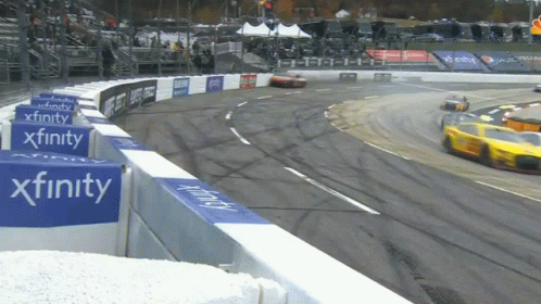 Race Track with Xfinity Sign