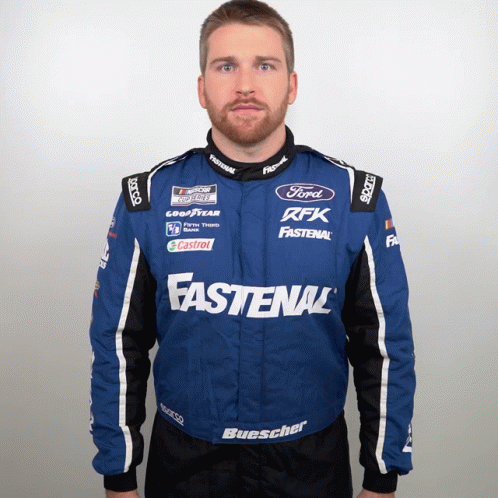 Racer Chris Buescher Brain Blast GIF
