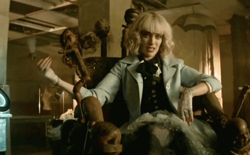 Rachel Skarsten Playing Butterfly Knife GIF