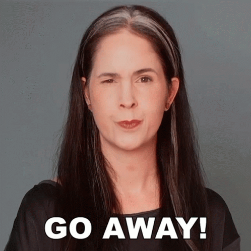 Rachel Smith Go Away GIF
