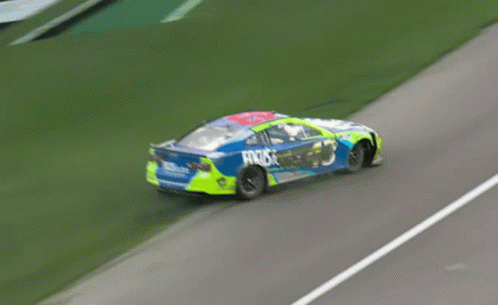 Racing Car With Focus On Side GIF