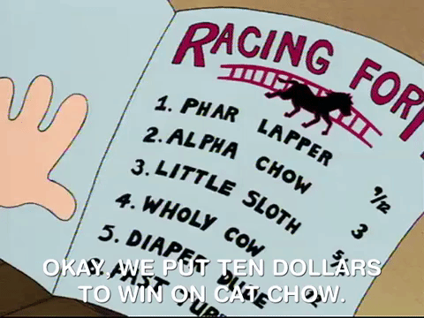 Racing For Horse Chow GIF