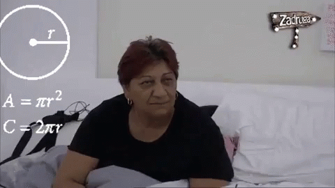 Rada Vasic Confused Hangover Math GIF