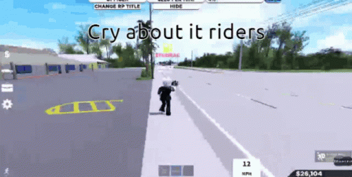 Radar Cry About It Riders Roblox GIF