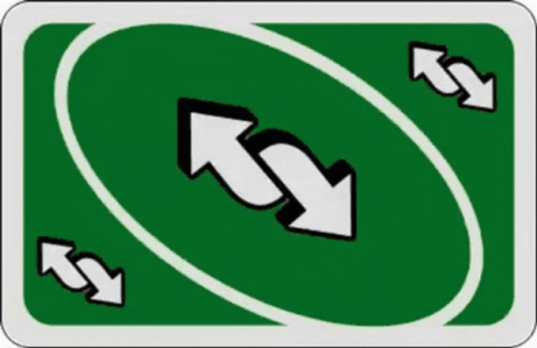 Radiant Multicolored Uno Reverse Card GIF
