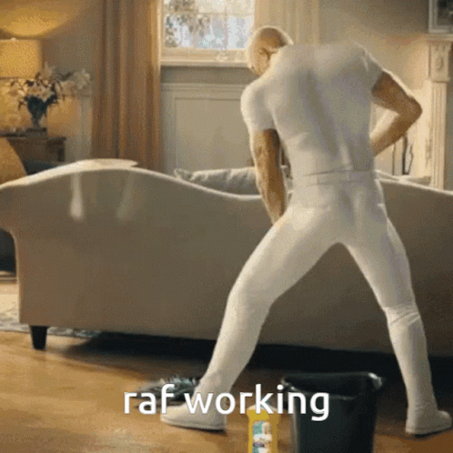 Raf Working Mopping Mr Clean Meme GIF