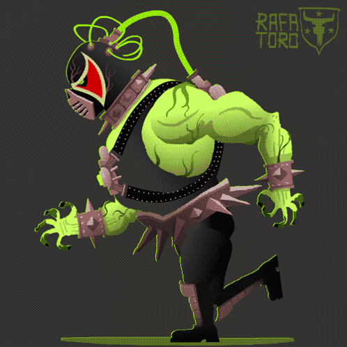 Rafa Toro Is The Name Of The Artist Behind This Cartoon Character GIF