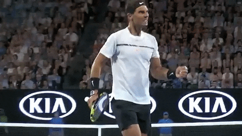 Rafael Nadal Fired Up With Passion GIF
