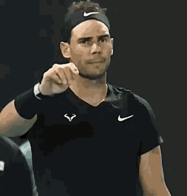 Rafael Nadal Pointing Gif GIF