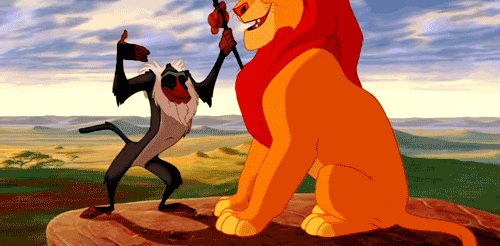 Rafiki Hugged Simba Very Tight GIF