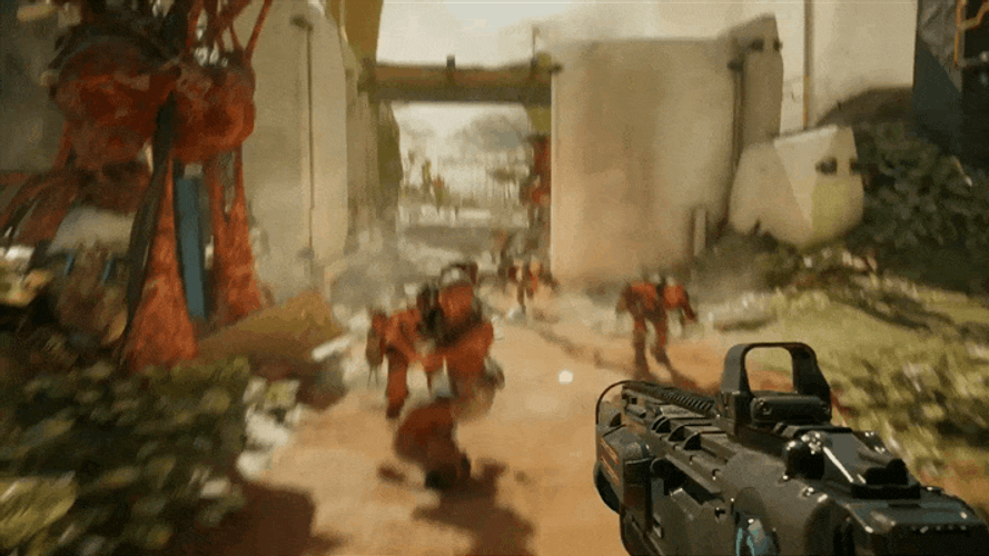 Rage Video Game Gun shooting