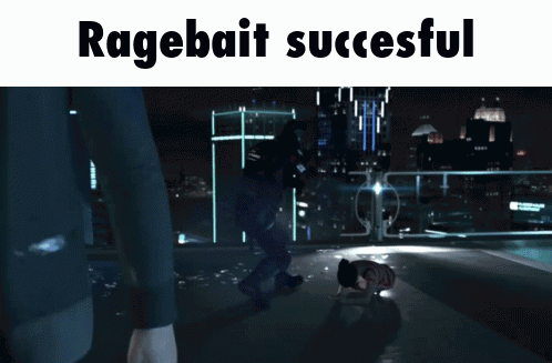 Ragebait Successful Advertisement Man and Dog