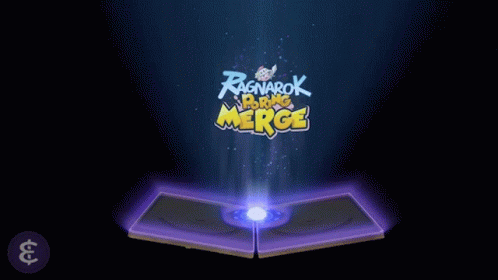 Ragnarok Merge Logo Coming Out Of Open Book