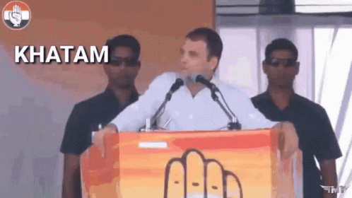 Rahul Gandhi Bye Meme GIF