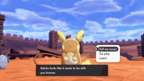 Raichu Wants To Be With You Forever GIF