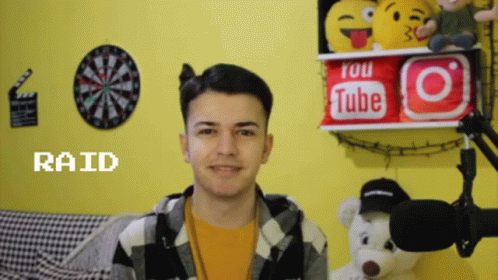 Streamer Smiling Raid GIF