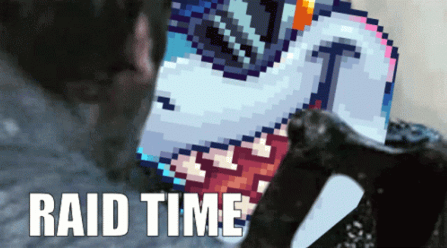 Raid Time Shark Cartoon GIF