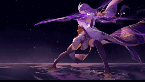 Raiden Shogun Combat Stance GIF