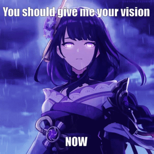 Raiden Shogun Give Your Vision Now GIF