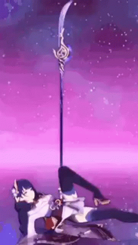 Raiden Shogun Sensual Polearm Dancing GIF